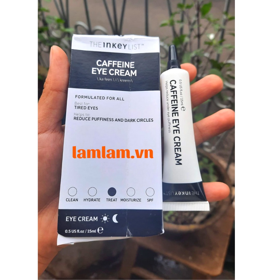 Kem mắt The INKEY Caffeine Eye Cream Serum 15ml