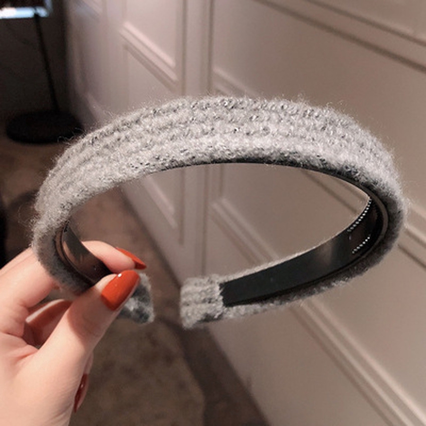 Băng Đô Len Màu Trơn Phong Cách Thời Trang Hàn Quốc