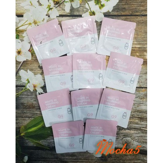 Gói SAMPLE G9SKIN WHITE IN các loại 2ml dưỡng trắng mờ thâm