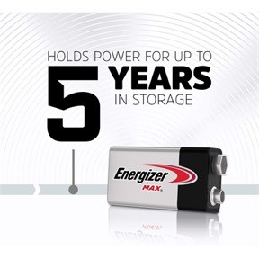 PIN 9V ENERGIZER MAX ALKALINE (PIN Kiềm) 9 Volts Chính Hãng - Vỉ 1 viên - Nhập khẩu chính hãng Malaysia