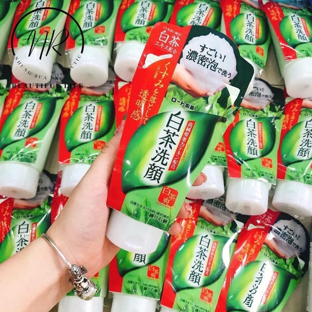 Sữa Rửa Mặt Trà Xanh Rohto Shirochasou Green Tea Foam Nhật Bản 120g