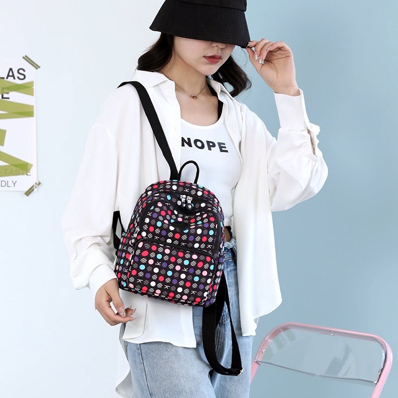 Ba Lô Du Lịch Siêu Nhẹ In Họa Tiết Mới Cho Nữ