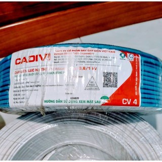Dây điện đơn 4.0 CADIVI bán theo mét