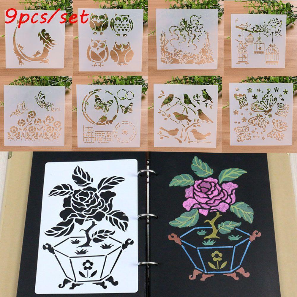 Bộ 9 Khuôn Cắt In Nổi Dùng Trang Trí Album Độc Đáo Tiện Dụng