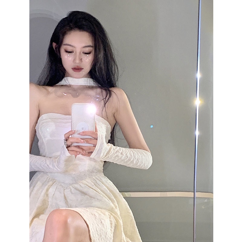 Cổ Phiếu Sẵn Sàng❣Đầm Cổ Vuông Phong Cách Pháp Thời Trang Mùa Hè 2022 Cho Nữ