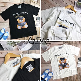 Áo Phông Nam Nữ Moschi TUHO ❤️ Áo Thun In Hình Gấu Moschino Chất Thun Co Giãn 4C - Tuhoshop