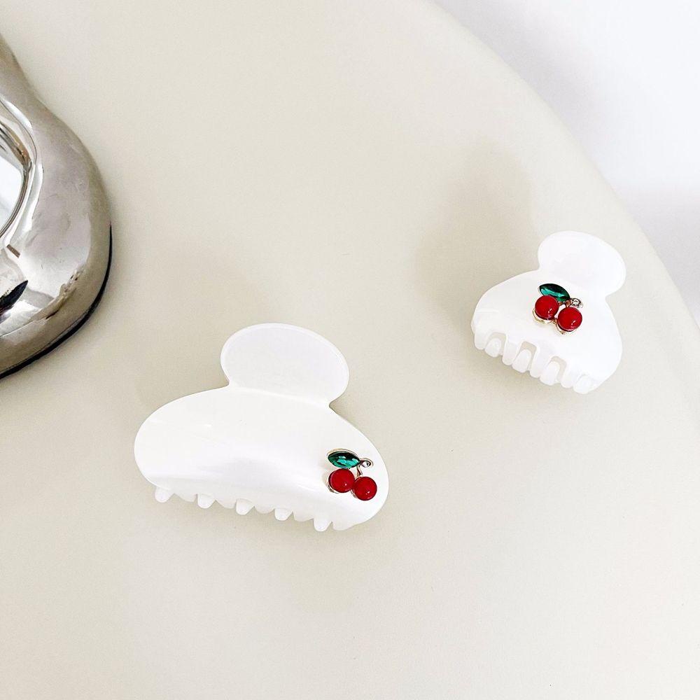 MXGOODS Kẹp Tóc Hình Trái Cherry Đơn Giản Phong Cách Vintage Cho Nữ