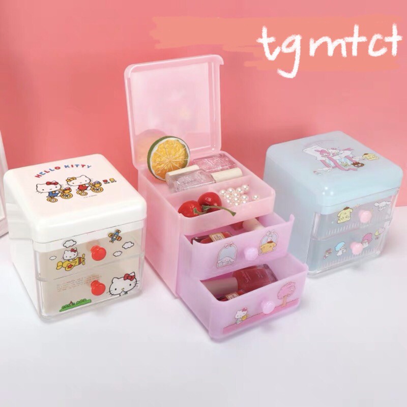 [ẢNH THẬT] Hộp đựng đồ mini để bàn Sanrio Cinnamoroll Pompompurin My Melody - BST Sanrio Miniso