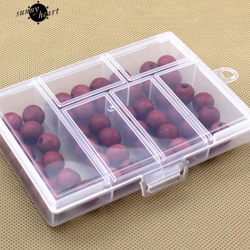 Hộp Nhựa 6 Ngăn Đựng Trang Sức Tiện Lợi