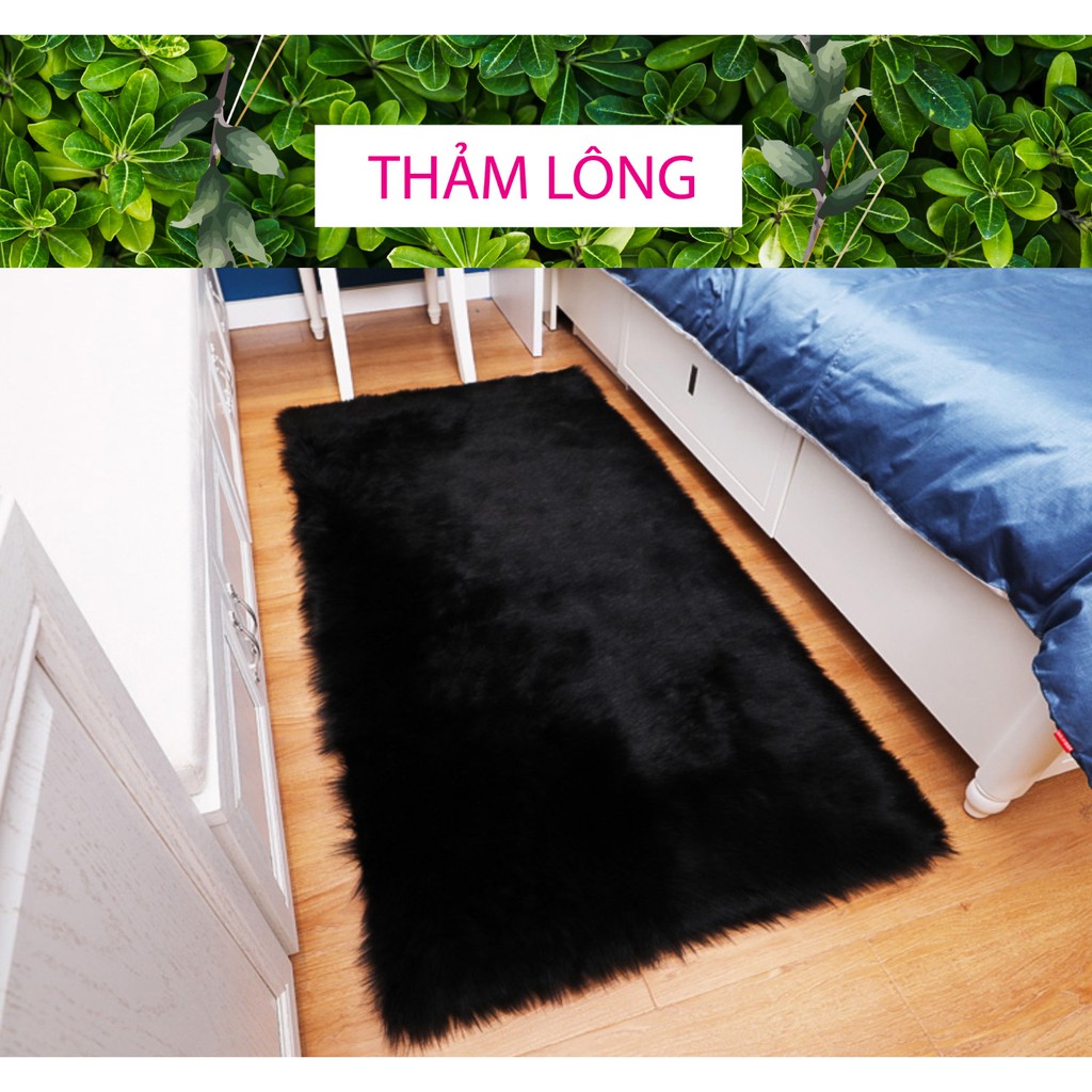 Thảm lông đen chụp ảnh [HÀNG CHẤT LƯỢNG] kích thước 40cm x 50cm