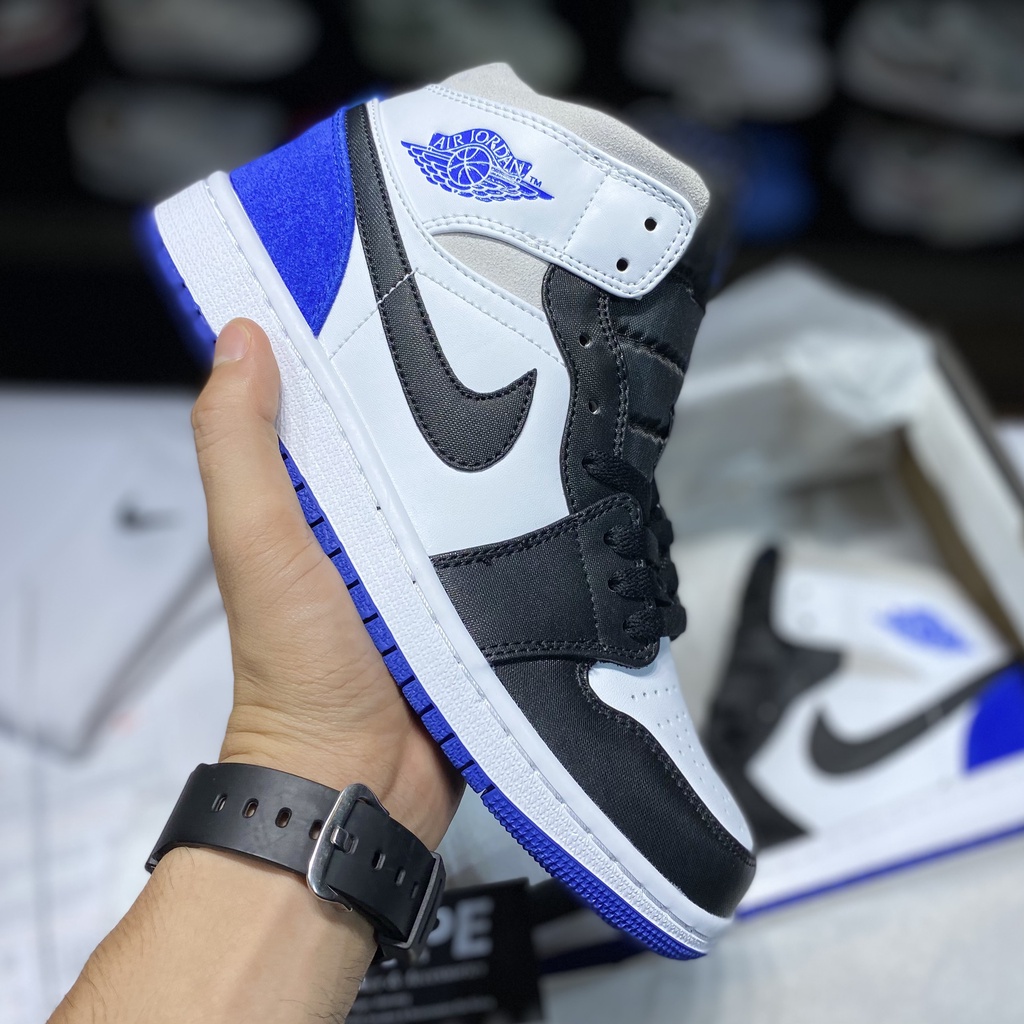 Giày sneaker Jordan 1 mid SE Unions Blue ( bản 1:1 ) .