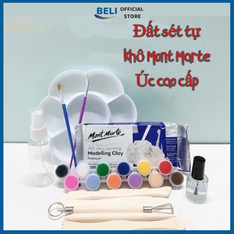 Đất sét Mont Marte tự khô Premium Air Hardening Modelling 0.5-2kg