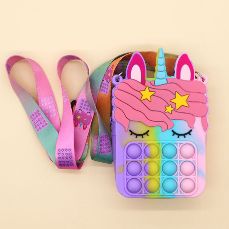 Đồ Chơi Bóp Bong Bóng Mini Giảm Căng Thẳng Có Ví Đựng Tiền Xu Dễ Thương Cho Trẻ Em Và Người Lớn