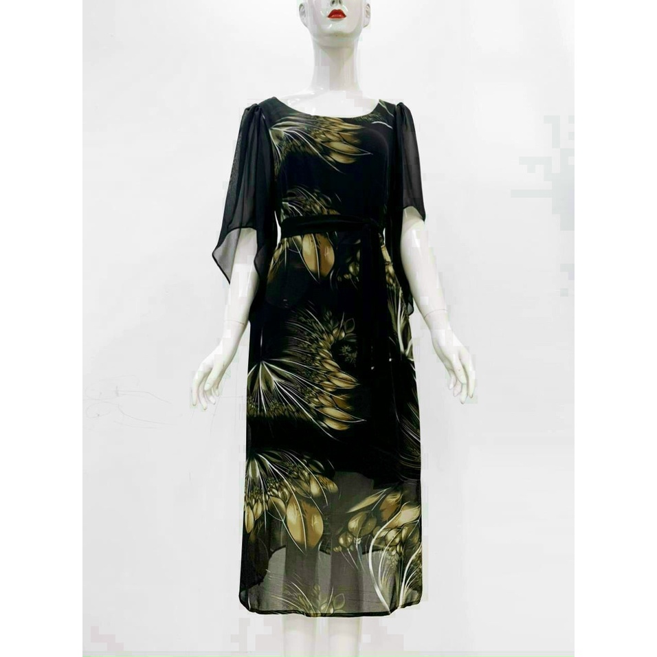 ❣️Có Big Size❣️  ĐẦM TRUNG NIÊN IN HOA DÁNG SUÔNG CHO MẸ ĐI TIỆC THỜI TRANG, ĐẦM TRUNG NIÊN TẶNG MẸ TẶNG BÀ SANG TRỌNG