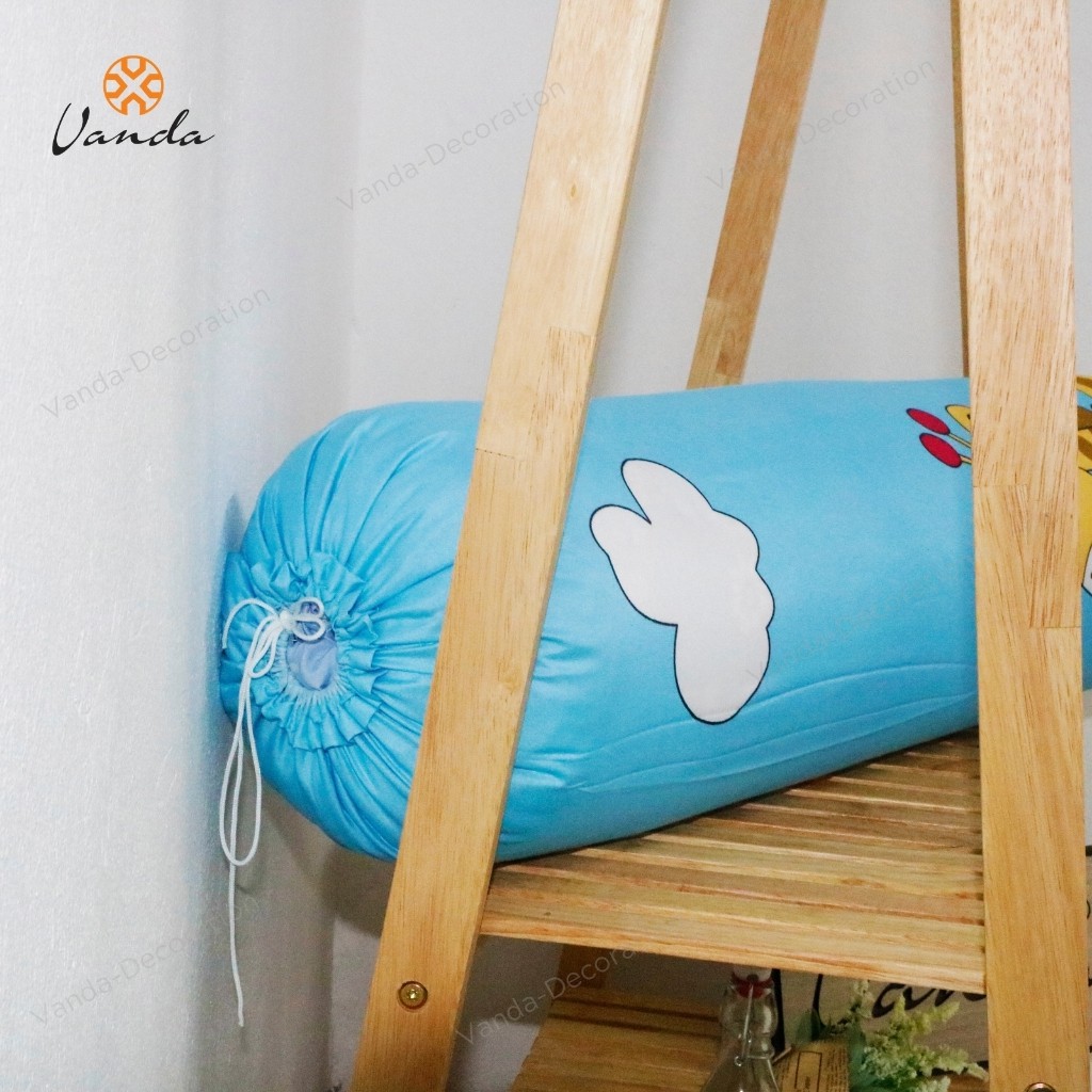 Vỏ gối ôm Cotton Poly người lớn kích thước 35cmx100cm nhiều họa tiết