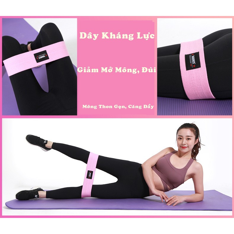 Dây Đàn Hồi Kháng Lực Tập Chân Mông Aolikes, Dụng Cụ Thể Thao, Tập Gym Tại Nhà