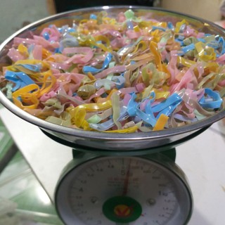 Túi Zip 100g Thun Cột tóc cho bé nhiều màu (Ảnh thật)