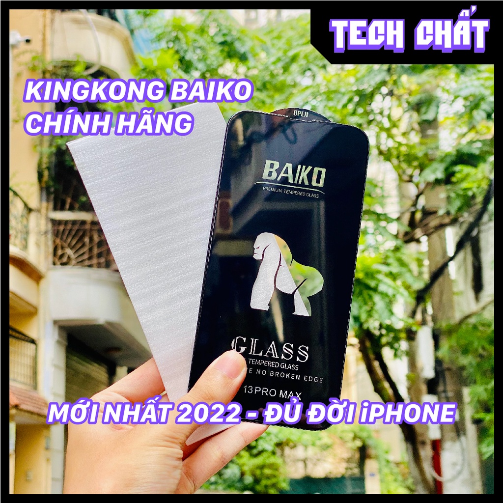 Kính Cường lực kingkong BAIKO cho iphone cao cấp chống vỡ viền mới nhất thumbnail
