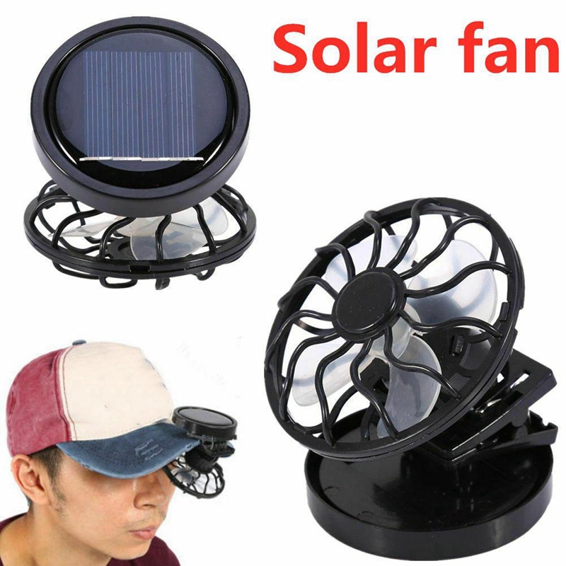 Quạt Mini Năng Lượng Mặt Trời Có Kẹp Tiện Dụng