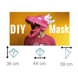 Mô hình giấy Mặt Nạ Rồng 2