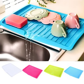 Khay phơi khô chén dĩa có rãnh thoát nước tiện lợi cho nhà bếp