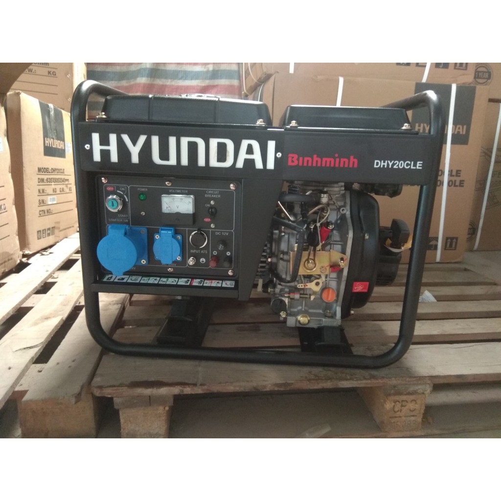 Máy Phát Điện Hyundai Chạy Dầu 1.7KVA-1.9KVA DHY20CLE