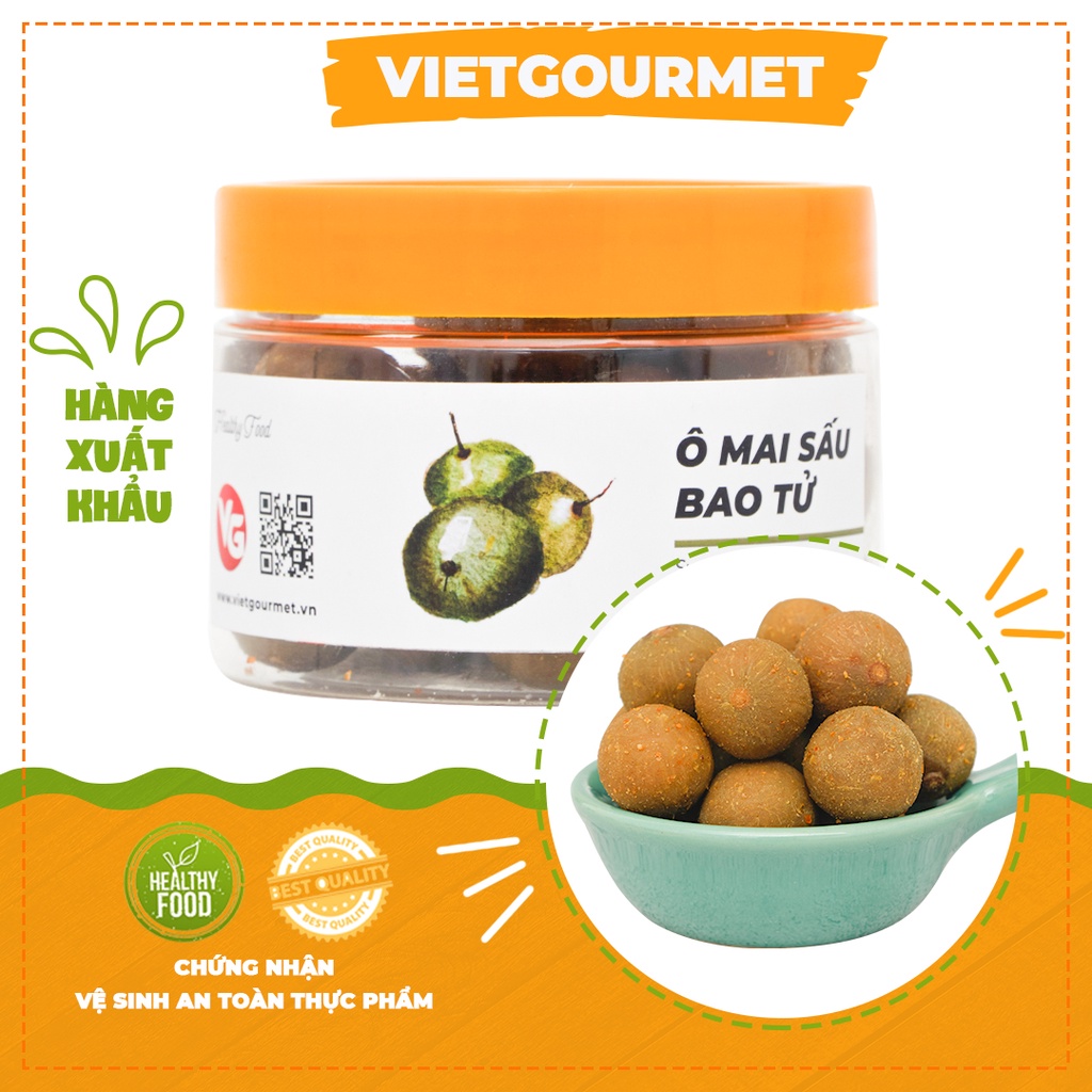 Ô mai sấu bao tử 200g vị chua ngọt giòn cay/ Ô mai Hà Nội/ quà tặng ăn vặt mẹ bầu quà tặng miền Bắc