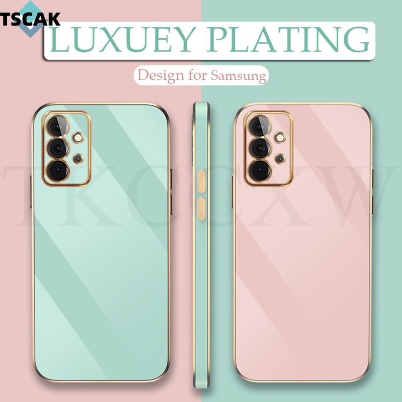 Ốp Điện Thoại Silicon Mềm Màu Trơn Mạ 6D Sang Trọng Cho Samsung Galaxy Note 20 Ultra Note 10 Pro Note 10 Lite A72 A52