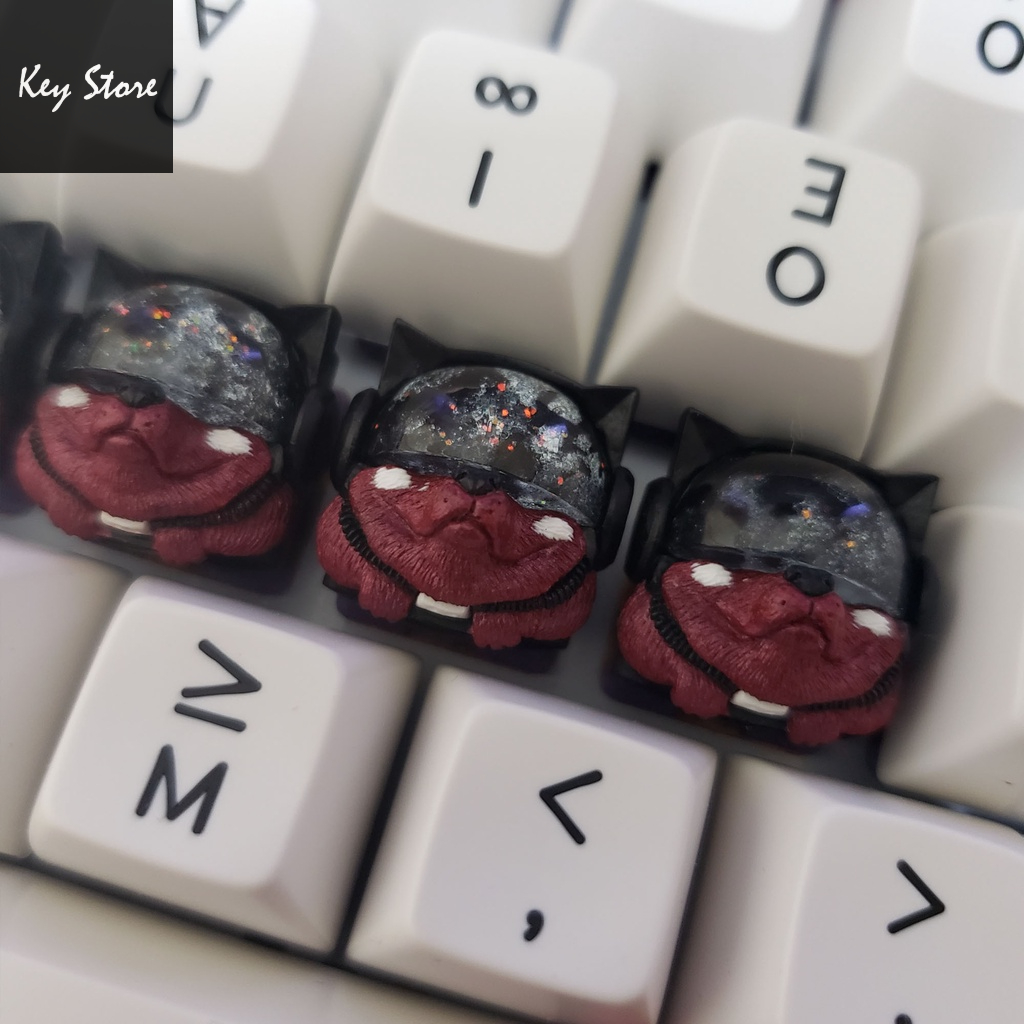 Nút bàn phím cơ artisan keycap sirius màu đỏ burgundy