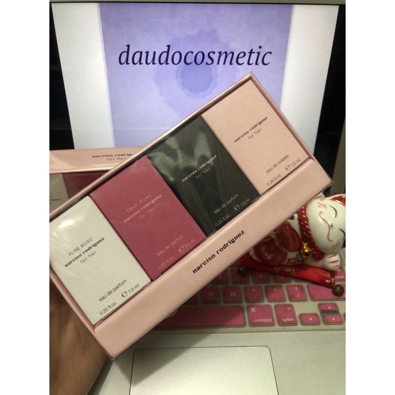 [ set mini ] Tách set Nước hoa Narciso Rodriguez Narciso For Her EDP - EDT - Pure Musc - Fleur Musc EDP 7.5ml | Thế Giới Skin Care