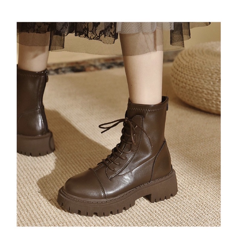 📢 Hàng Cao Cấp 📢 Giày Boot Cổ Cao Da PU Chất Lượng Cao, Dáng Giày Siêu Đẹp, Hot Seller 2021