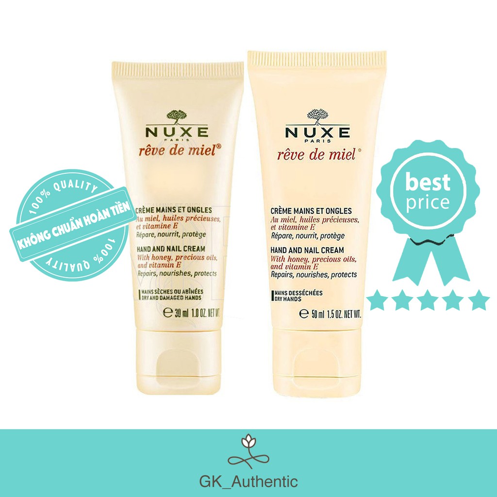 Kem dưỡng tay Nuxe Rêve De Miel Hand And Nail Cream  30ml