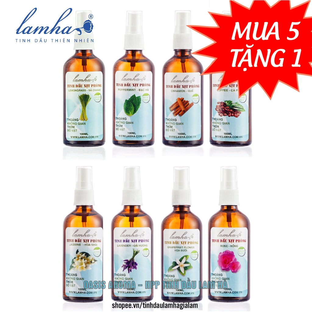 Xịt phòng tinh dầu 100ml |Lam Hà|