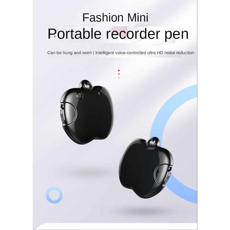 Vòng cổ Mặt Hình Máy Ghi Âm Mini HD Giảm Tiếng Ồn MP3 Playe