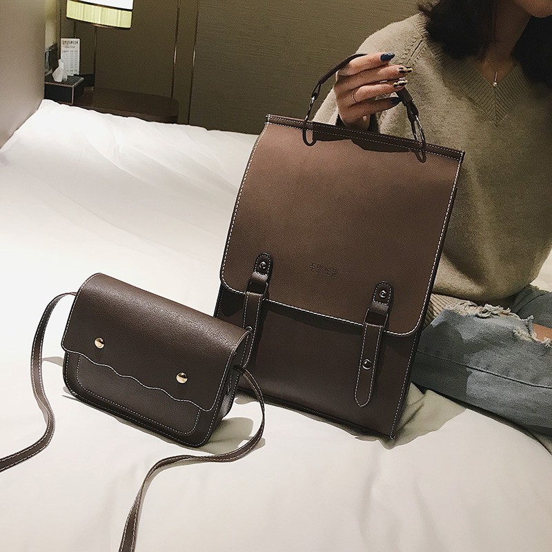 BALO NỮ DA PU -ULZZANG- ĐI HỌC PHONG CÁCH VINTAGE-HỌC SINH BL07