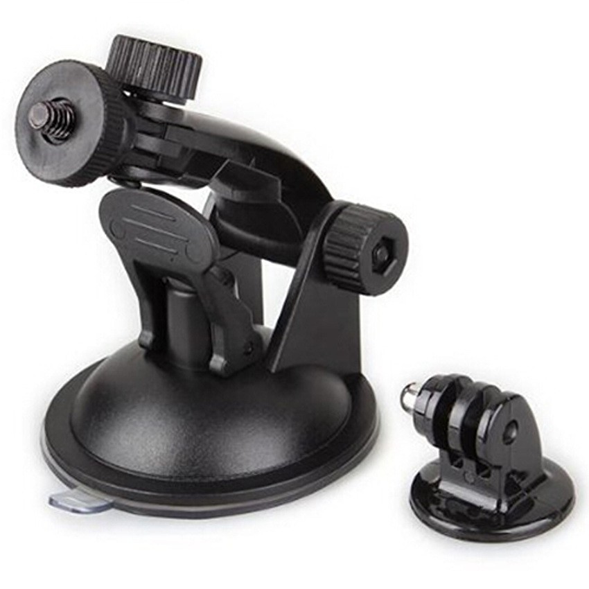 Vococal Suction Cup Mount + Tripod Adapter for GoPro Hero 3 2 1 3+Sport Camera Accessories(Đen)                 