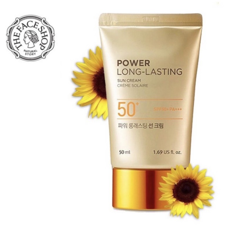 KEM CHỐNG NẮNG THE FACE SHOP NATURAL SUN ECO POWER LONG-LASTING SUN CREAM SPF50+