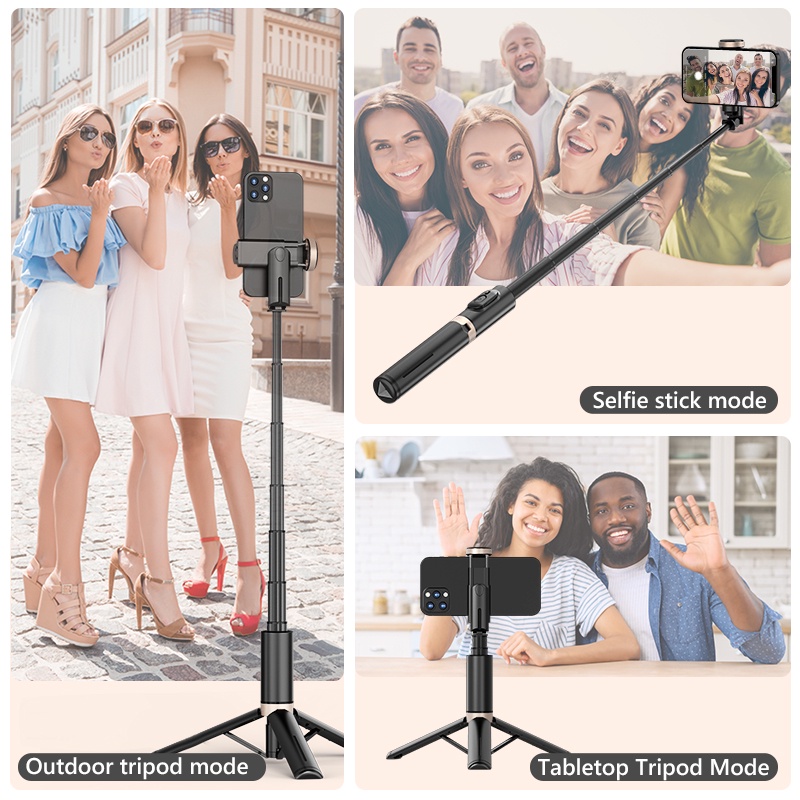 Gậy Chụp Ảnh Bluetooth Q12 Có Thể Kéo Dài Kèm Điều Khiển Từ Xa Cho iPhone 13 Pro Max Phone Live