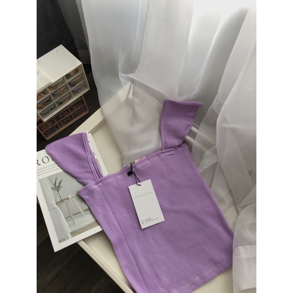 Áo chất thun co dãn Purple Top