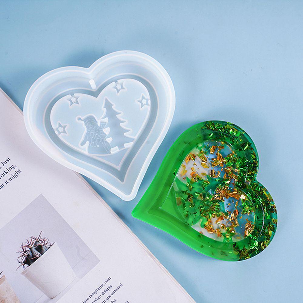 Khuôn Silicone Làm Trang Sức DIY 1 Ngăn Hình Trái Tim