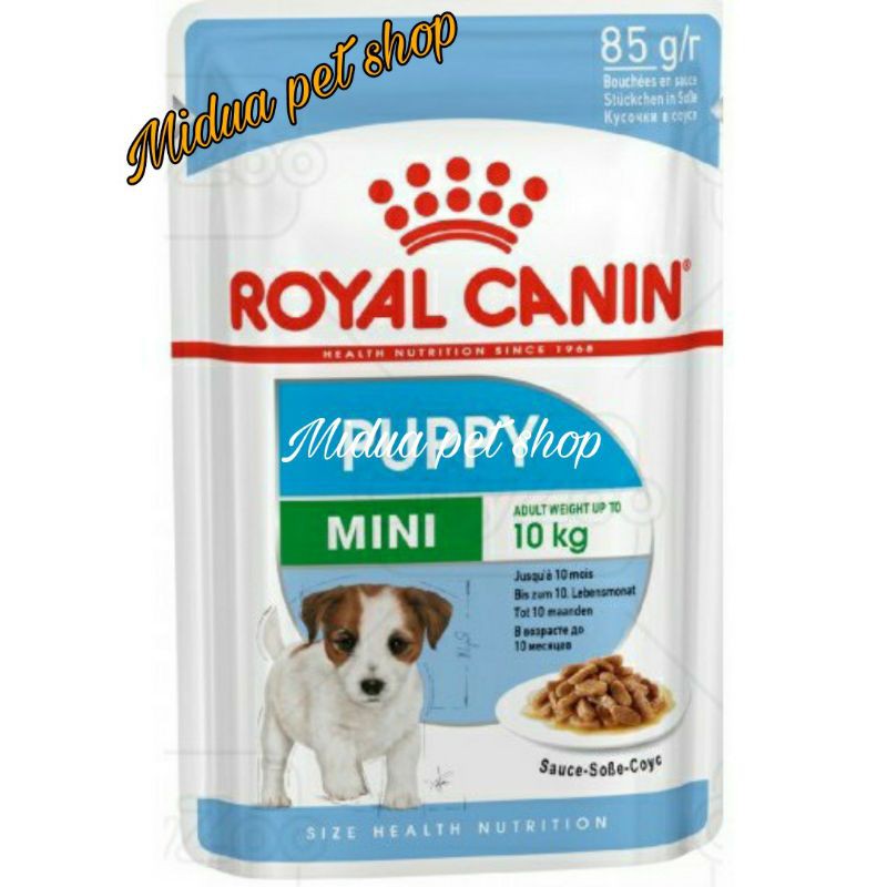 12gói x85g thức ăn ướt cho chó trưởng thành giống nhỏ ROYAL CANIN MINI PUPPY