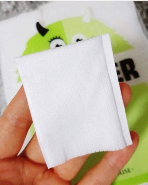 Bông tẩy trang  bông Monster Cleansing Cotton Etude 100% cotton dày dặn, mềm mịn dễ dàng sử dụng