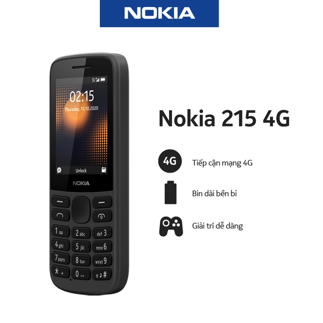 Điện thoại di động Nokia 215 4G Dual Sim (2020) - Hàng Chính Hãng