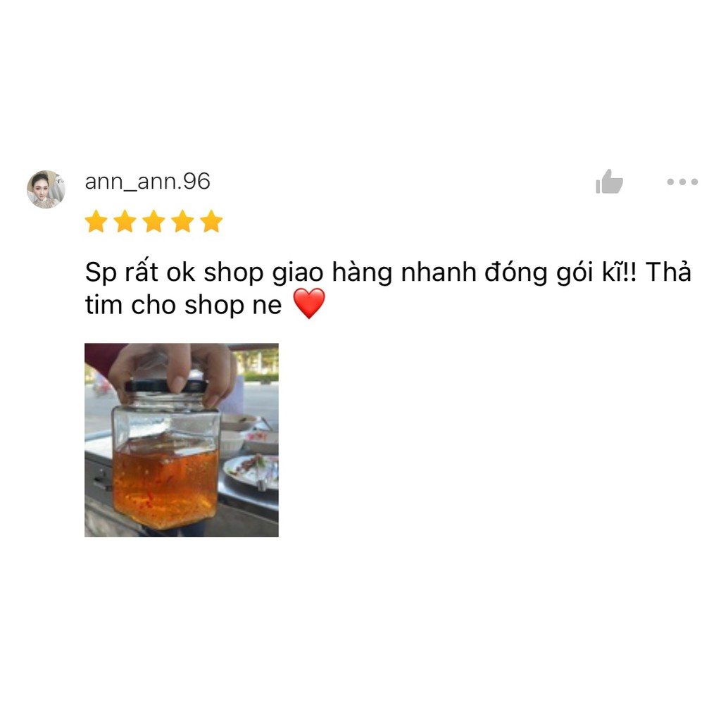 Hũ thủy tinh lục giác -  Hũ thủy tinh đựng gia vị có nắp thiếc chống rỉ sét - DaiSy Decor | BigBuy360 - bigbuy360.vn