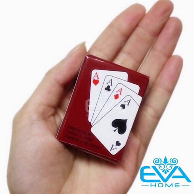 Hộp 2 Bộ Bài Tây Poker Mini