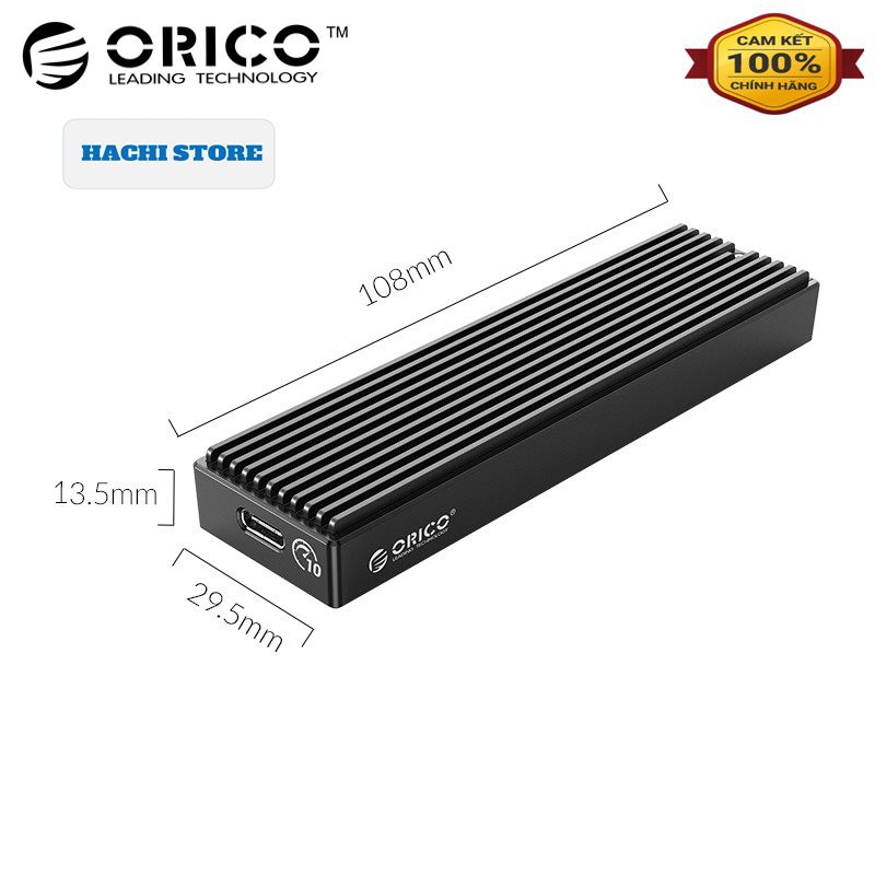 HDD Box tốc độ 10Gbs ssd chuẩn M2 NVME sang Type-C ORICO - M2PV-C3 – Hàng phân phôi Chính Hãng