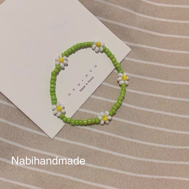 Vòng tay hoa hạt cườm BlackPink hàn quốc mã VT20