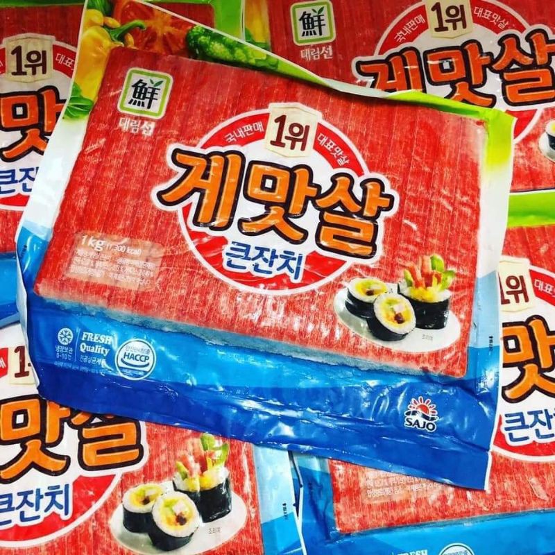 Thùng 10kg Thanh Cua Hàn Quốc Gói 1kg