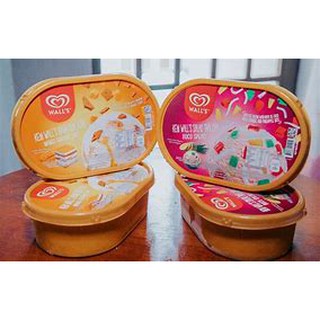 Kem Walls Salad trái cây/ Bánh quy Xoài hộp lớn 750ml