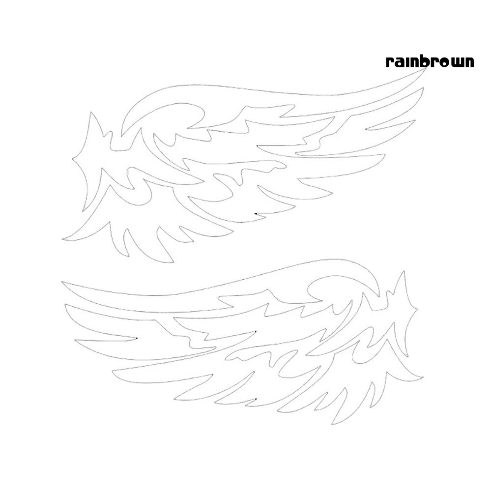 2 Nhãn dán xe hơi ở kích chiếu hậu hình lồng vũ thời trang